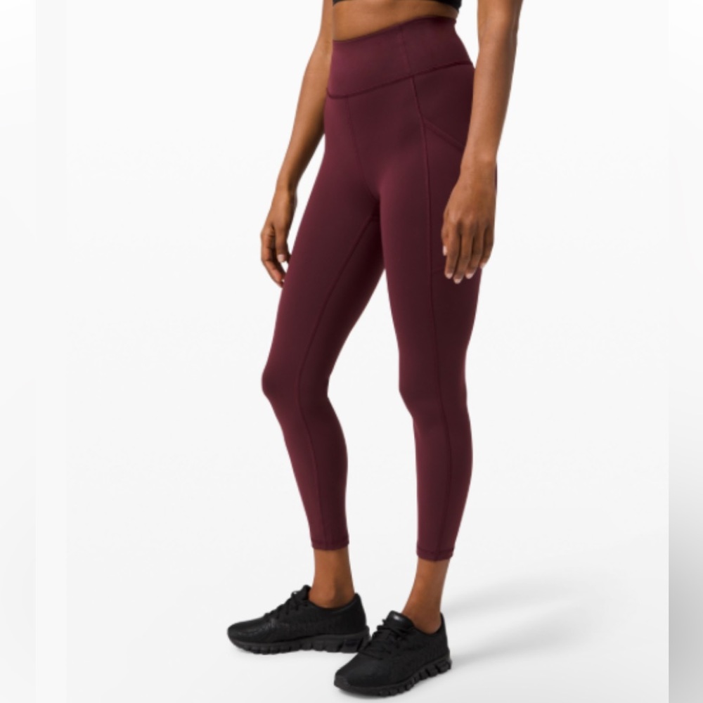 Lululemon Invigorated High Rise Tights Leggings 25” Cassis